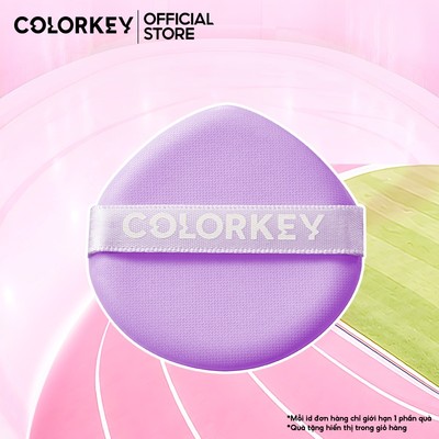 [Quà tặng] Phấn trang điểm Colorkey, tím, 1 miếng
