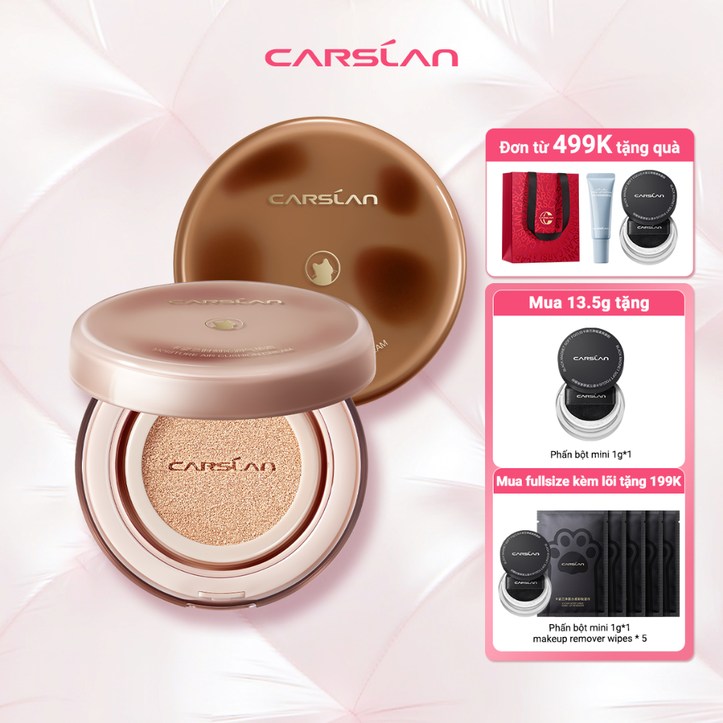 Phấn nước CARSLAN tinh tế bám chặt dưỡng ẩm lâu trôi kiềm dầu dùng trang điểm mặt 13.5g