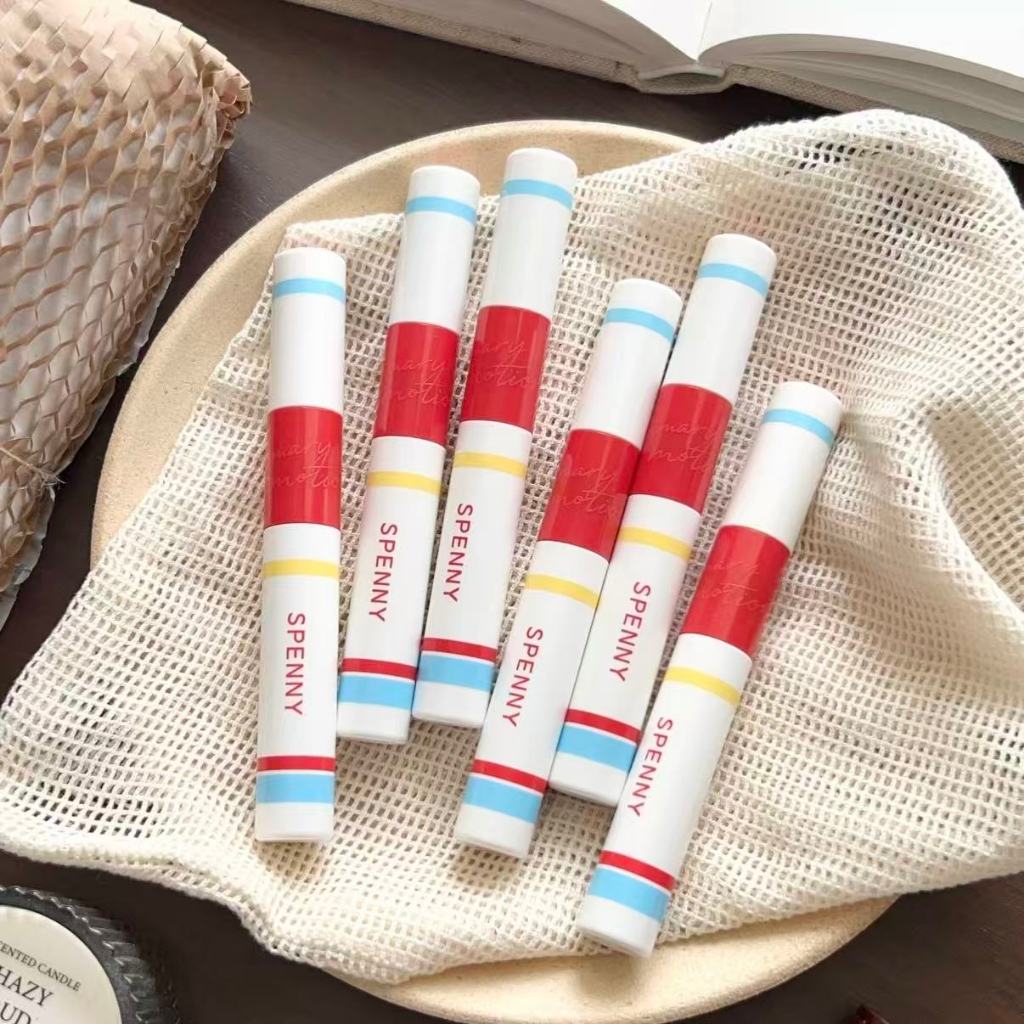 [Dòng cảm xúc bản địa] SPENNY / SPENNY Matte Double-Headed Lip Glaze 2.0 Cốc chống dính Không dễ pha