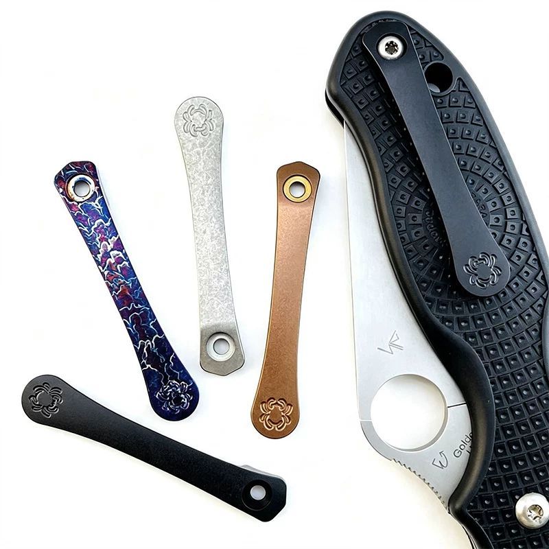 Kẹp sau hợp kim titan nhẹ Spyderco ngoài trời