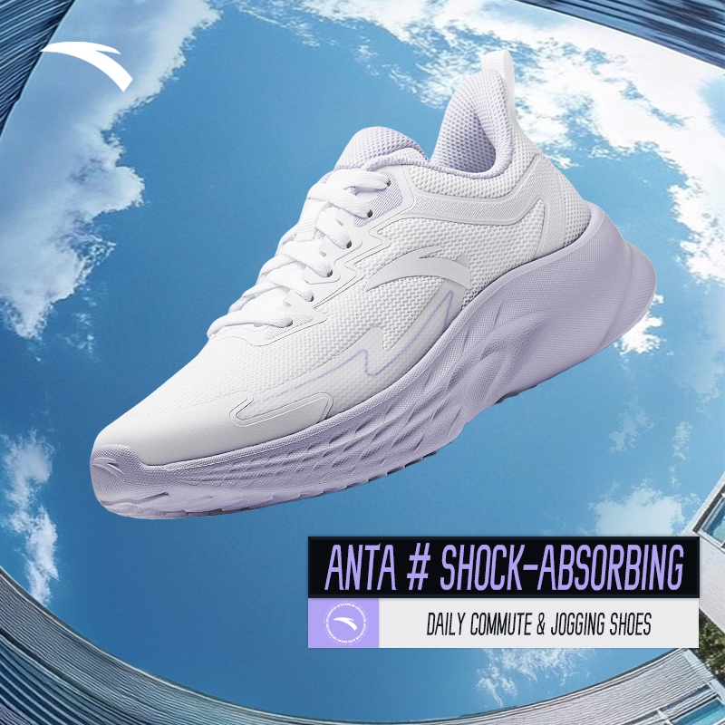 Giày chạy bộ nữ ANTA Running Shoes Jogging Gym Cushion Lightweight Sports Shoes 9225B5571