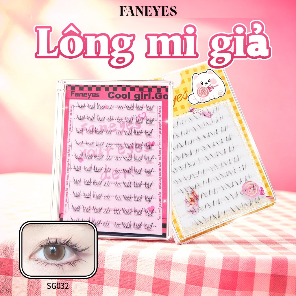FANEYES Mi giả đơn cụm tự dính  cho người lười nhẹ nhàng không cảm giác không gánh nặng rõ ràng từng