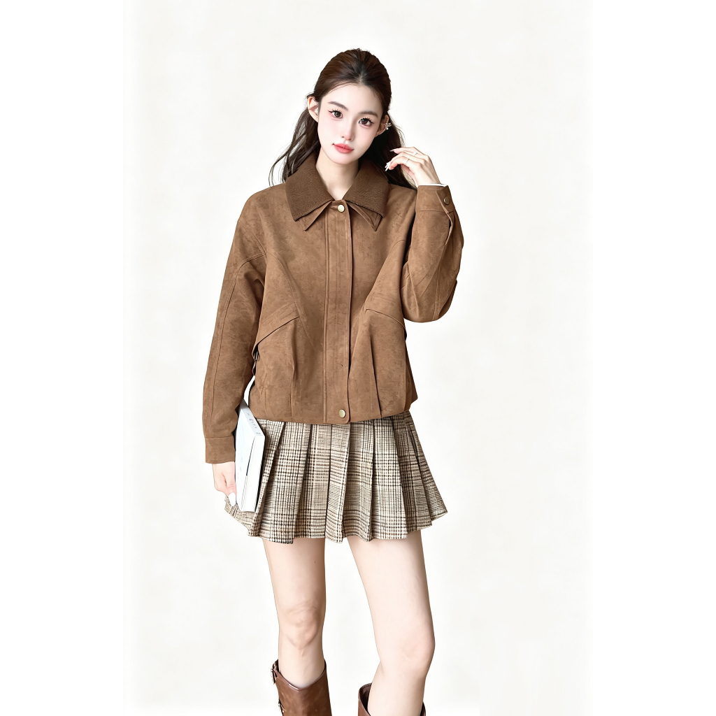 Omina92613 Quần Áo Nữ Mờ Áo Lông Cừu Mông Cổ Thời Trang Nữ Quần Áo Thu Đông