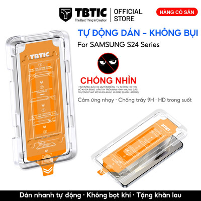 Tbtic Cho Samsung S24 Ultra Plus Bảo Vệ Màn Hình Riêng Tư Kính Cường Lực Bảo Vệ Toàn Diện Hỗ Trợ Mở Khóa Vân Tay Độ Cứng 9H Chất Lượng Cao