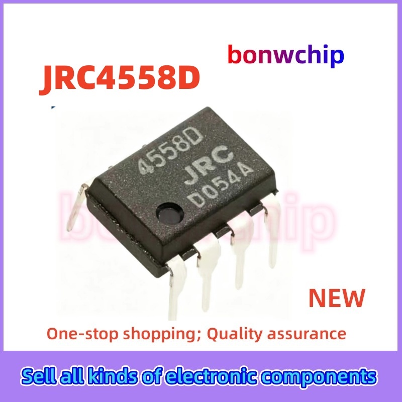 10 Cái / lốc Bản vá chính hãng chính hãng JRC4558D JRC4558SOP-8 Bộ khuếch đại hoạt động hai kênh IC 