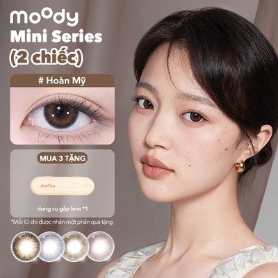 Set 2 chiếc kính áp tròng Moody 14.2mm tự nhiên lens 1 ngày (Mini version)