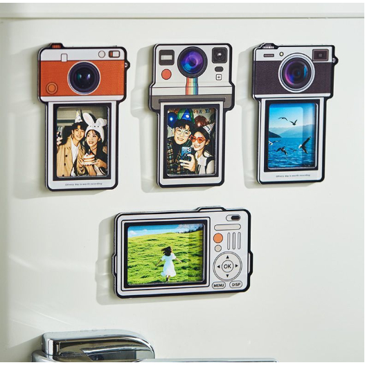 Khung Ảnh Polaroid Tủ Lạnh Nhãn Dán Từ Tính Ảnh Thẻ Ảnh Cố Định Khung Từ Polaroid mini
