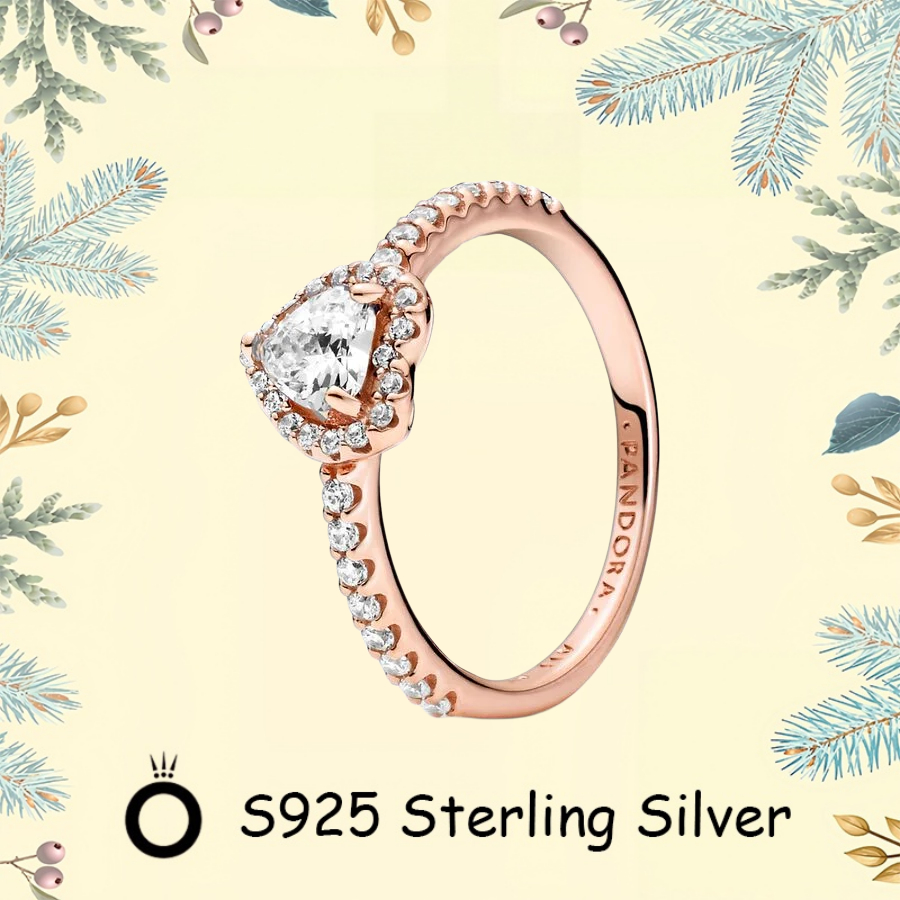 Pandora Quà Tặng Ngày Lễ Tình Nhân S925 Bạc Tối Giản DIY Cặp Đôi Trang Sức Chính Hãng Cho Nữ Lấp Lán