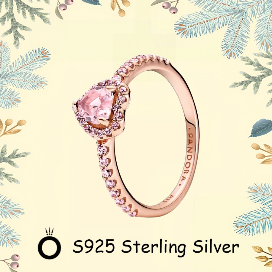 Pandora Quà Tặng Ngày Lễ Tình Nhân S925 Bạc Tối Giản DIY Cặp Đôi Trang Sức Chính Hãng Cho Nữ Lấp Lán