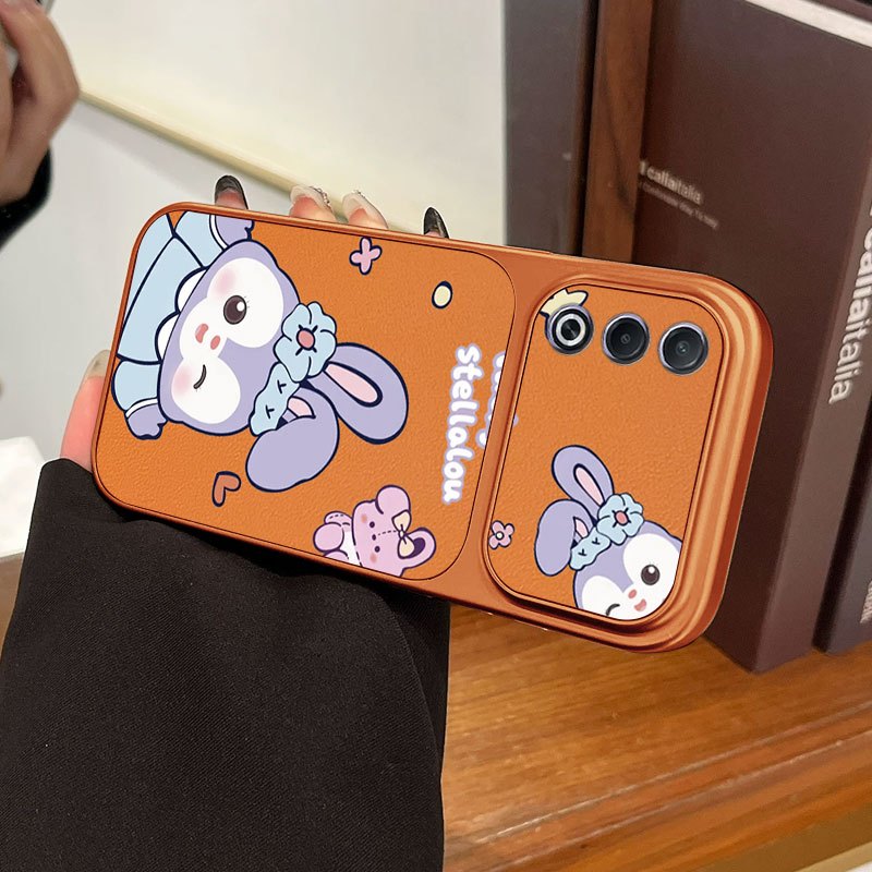 Ốp Da YBD Cho OPPO A3 Pro A5 A5i Pro 5G Vỏ Bảo Vệ TPU Mềm In Hình Hạt Sang Trọng