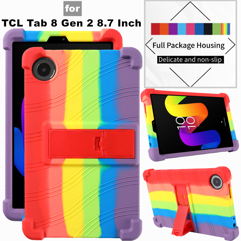 Dành Cho TCL Tab 8 Gen 2 Gen2 8.7 Inch 8188X Vỏ Máy Tính Bảng Siêu Chống Sốc Silicon Mềm Vỏ Bảo Vệ Đ