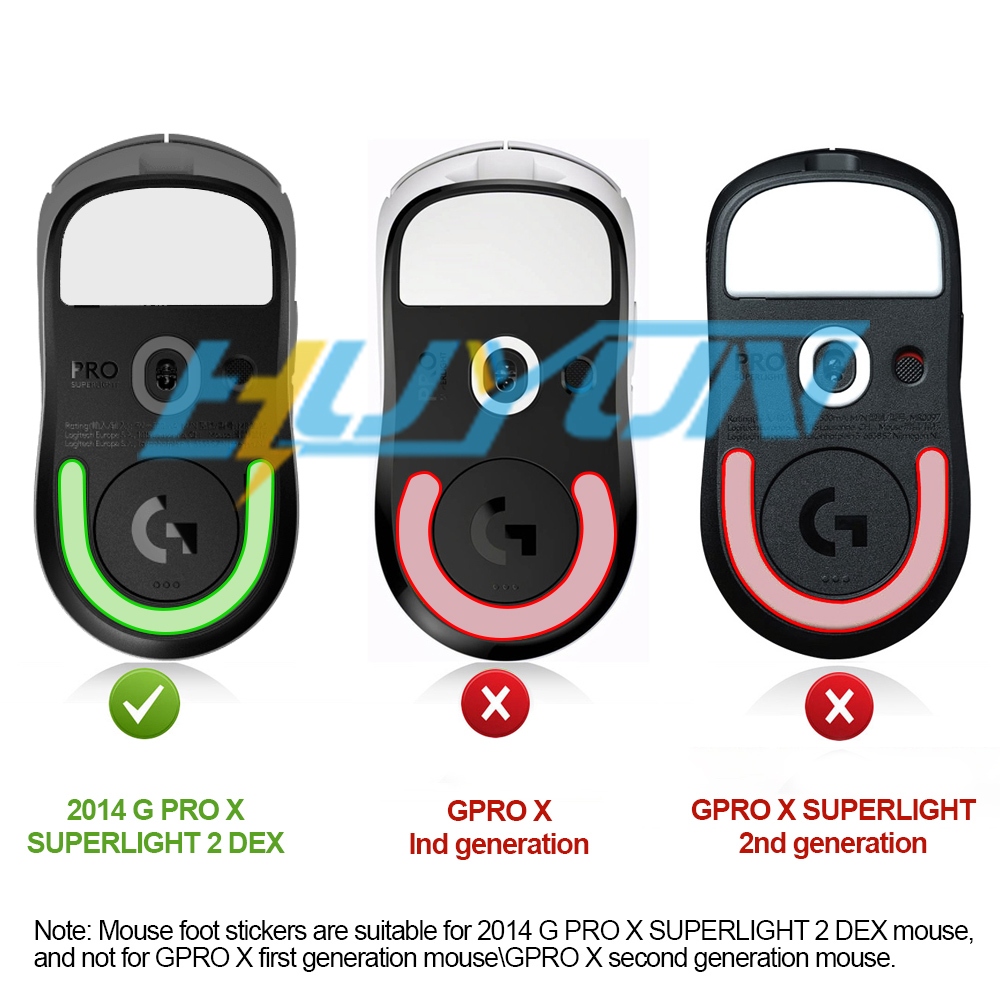 2 Bộ Giày Trượt Chân Chuột Tròn Cho Chuột Chơi Game Logitech GPRO SUPERLIGHT 2 DEX
