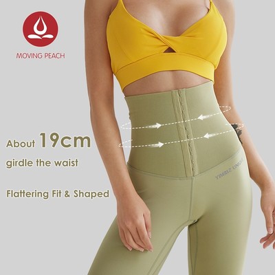 MOVING PEACH Quần tập yoga bó sát chân thiết kế cạp cao nâng hông cao cấp ALN