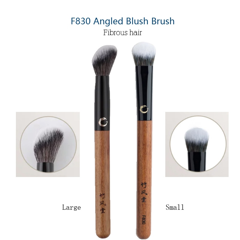 ZHUFENGTANG/ Cọ má hồng kem dốc lưỡi cọ sợi đôi F830