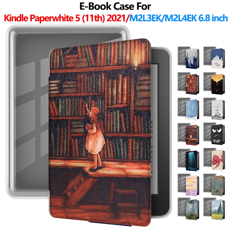 Dành Cho Kindle PaperWhite 5 Thế Hệ 11 M2L3EK M2L4EK 6,8 inch Sách Điện Tử Acrylic Flip Cover Có Chứ