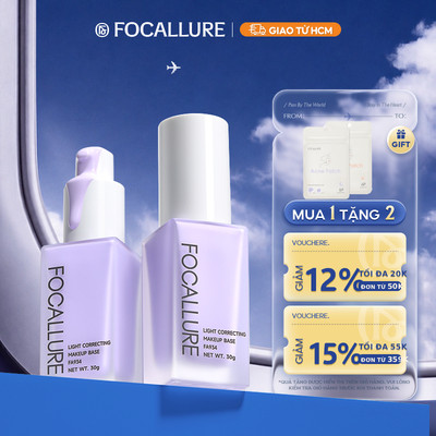 Kem lót dưỡng ẩm FOCALLURE làm sáng da chống thấm nước trọng lượng nhẹ hiệu 30g