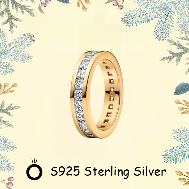 Pandora Quà Tặng Ngày Lễ Tình Nhân S925 Bạc Tối Giản DIY Cặp Đôi Trang Sức Chính Hãng Cho Nữ Vĩnh Cử