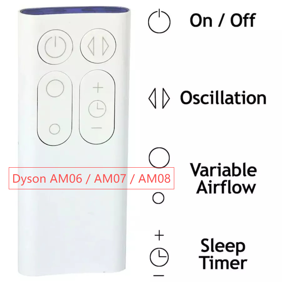 Điều khiển từ xa thay thế cho Dyson AM06 / AM07 / AM08