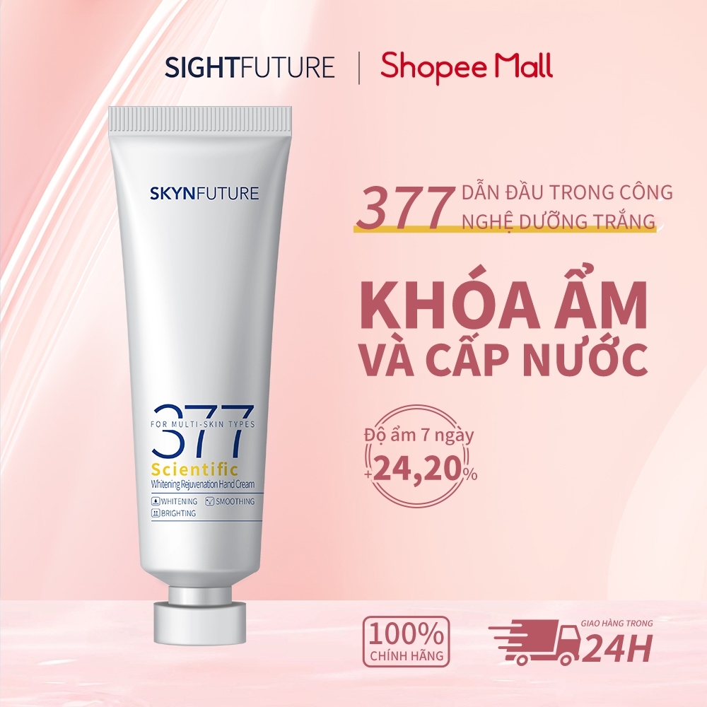 SKYNFUTURE 377 Kem dưỡng da tay dưỡng trắng và dưỡng ẩm sâu 50g