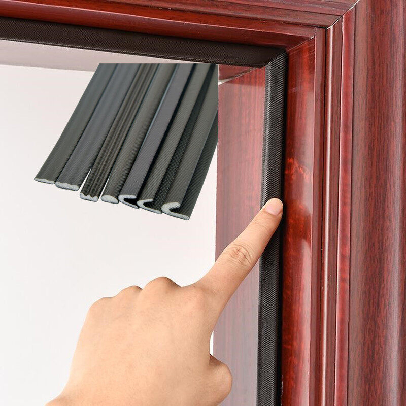 Pu Foam Cách Âm Cửa Acoustic Foam Tự Dính Loại V Niêm Phong Dải Thời Tiết Tước Cửa Sổ Niêm Phong Dải