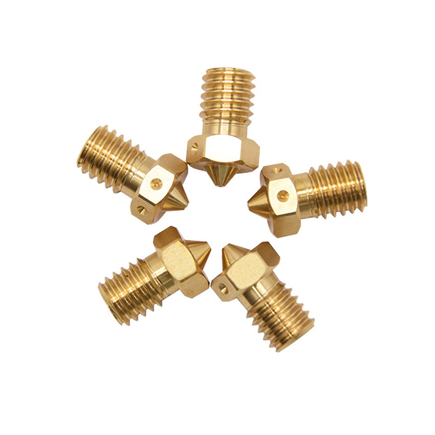 5 Chiếc E3D V6 Vòi Phun M6 Chủ Đề 1.75 Mm Đầu Phun Máy In Phun Đầu Đồng Thau 3D Máy In Phụ Kiện Cho 