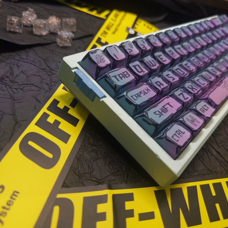 [Chỉ Keycap] Cyberpunk Keycap 126 Phím MDA Profile PBT thăng hoa cho bàn phím cơ Cherry MX Switch
