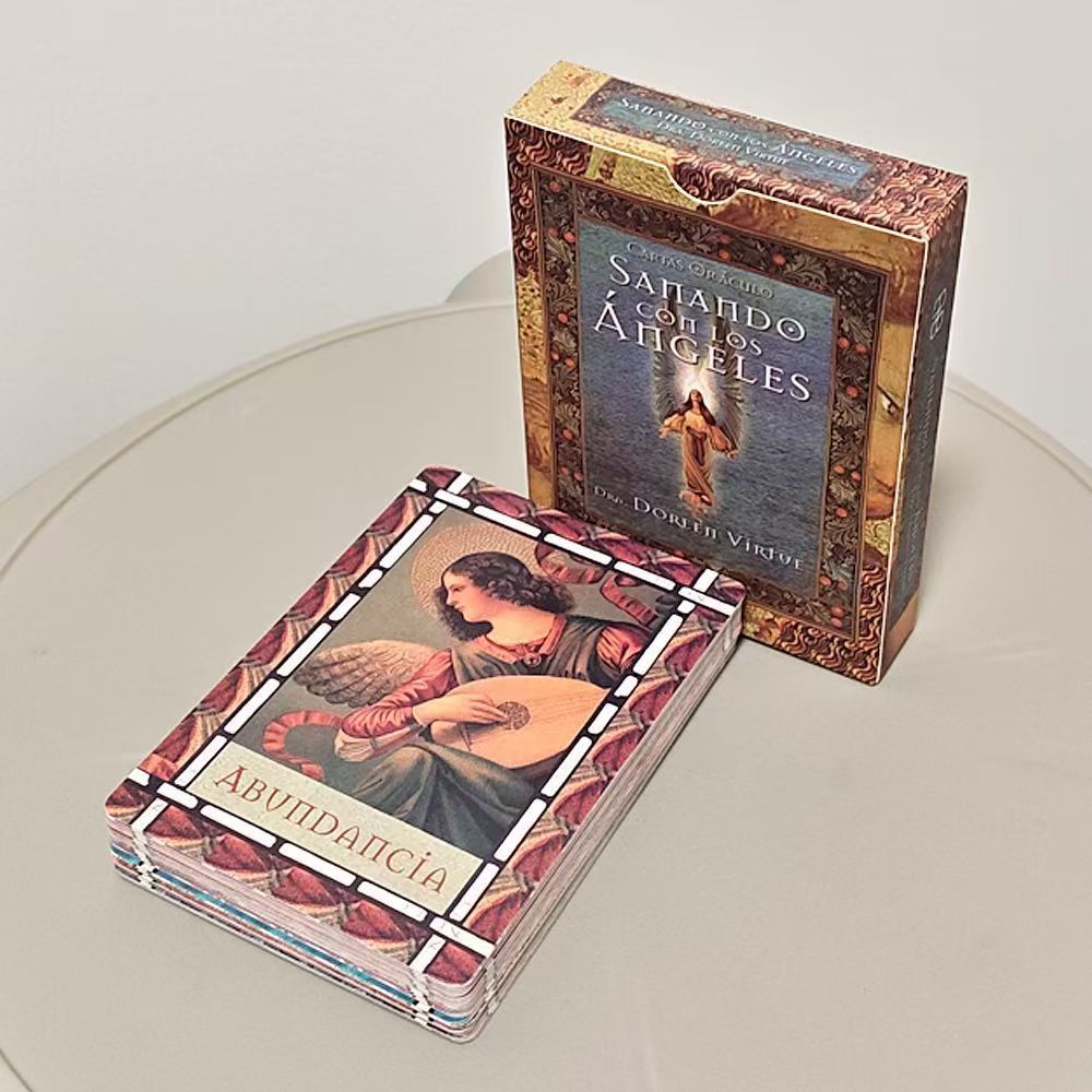 Healing Angel Oracle Card 10.5 * 7.5cm Tây Ban Nha Oracle Card 44 Board Game Cards Tiếng Anh Board G
