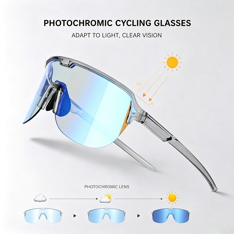 ELICIT Kính Đi Xe Đạp Photochromic Đi Xe Đạp Kính Mát Nam Nữ Đường Núi Xe Đạp Kính Mắt Xe Đạp Thể Th