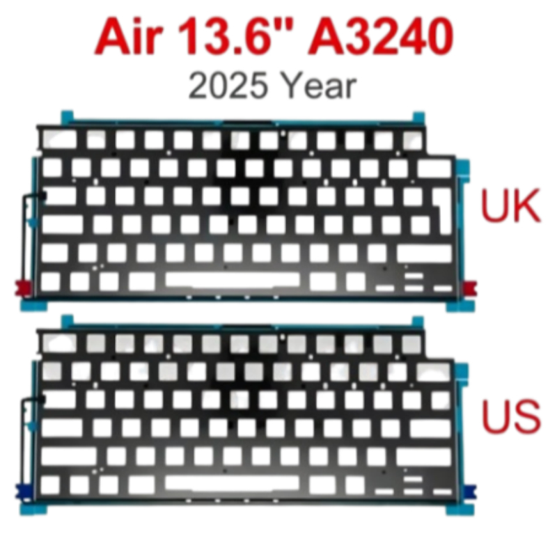 Mới Dành Cho MacBook Air Retina 13 "A3240 Bàn Phím Đèn Nền Hoa Kỳ Anh Bố Trí 2025 Năm
