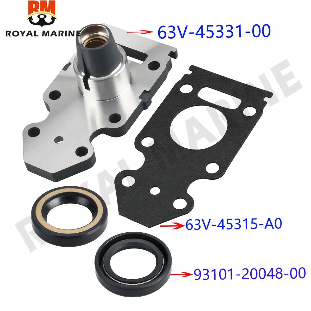 63V-45331-00-5B Vỏ, Vòng bi cho Yamaha 9.9HP 15HP 63V-45331 với Bush 90381-14020 Con dấu dầu 93101-2