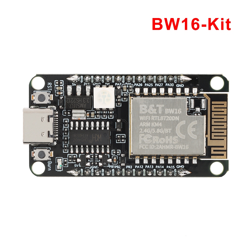Mô-đun bảng phát triển WiFi BLE 5.0 băng tần kép BW16-Kit RTL8720DN