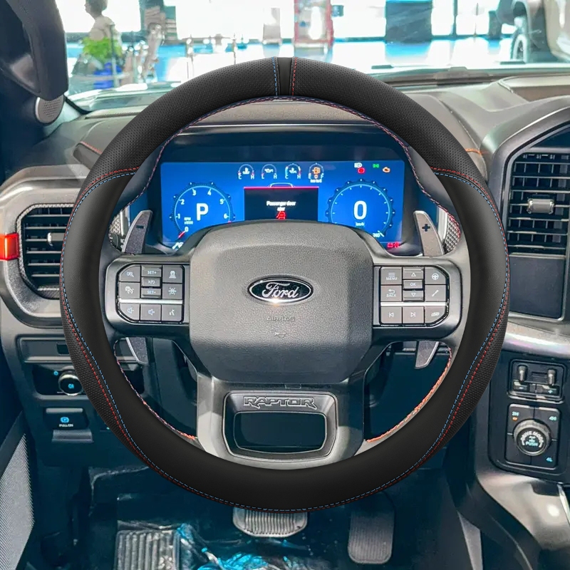 Bọc Vô Lăng Ô Tô Da Dành Cho Xe Ford F-150 2021-2023 F150 Lightning Raptor F250 F-250 Raptor 2022 20
