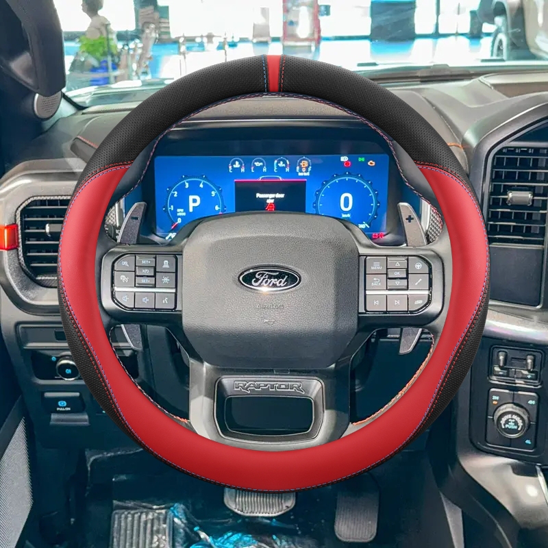 Bọc Vô Lăng Ô Tô Da Dành Cho Xe Ford F-150 2021-2023 F150 Lightning Raptor F250 F-250 Raptor 2022 20