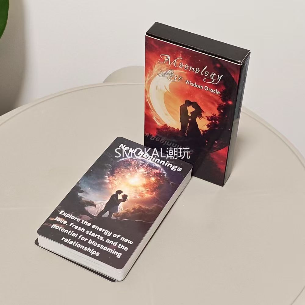 Moonology Wisdom Oracle Card Moonology Wisdom Oracle 39 Miếng 10.3 * 6cm Board Game Card Tiếng Anh B