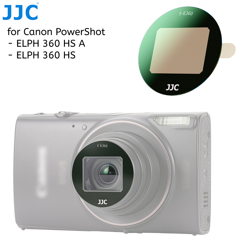 JJC AR Bộ bảo vệ ống kính Bộ lọc UV 3M cho máy ảnh Canon PowerShot ELPH 360 HS A / 360 HS / IXUS 285