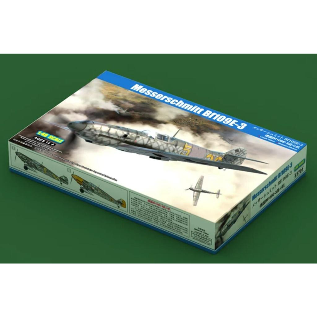 Hobbyboss 81791 1 / 48 Messerschmitt Bf109E-3 Trumpeter HOBBY BOSS 1 / 48 German Bf109E-3 Fighter 81