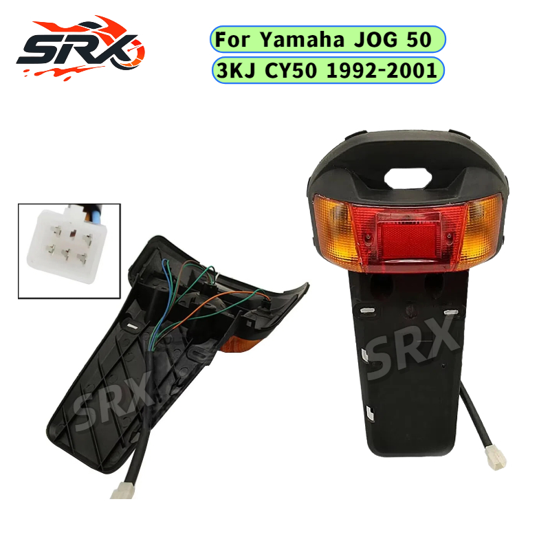 Dành Cho Xe Yamaha JOG50 3KJ CY50 1992 ‐ 2001 Xe Tay Ga Phía Sau Fender Đuôi Lắp Ráp Biển Số Giá Đỡ