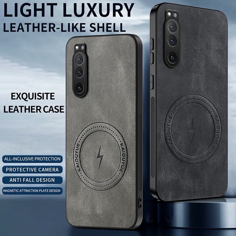 Ốp điện thoại da mềm cho Sony Xperia 5 II / Sony Xperia 5 III / Sony Xperia 5-IV Vỏ chống rơi có đín