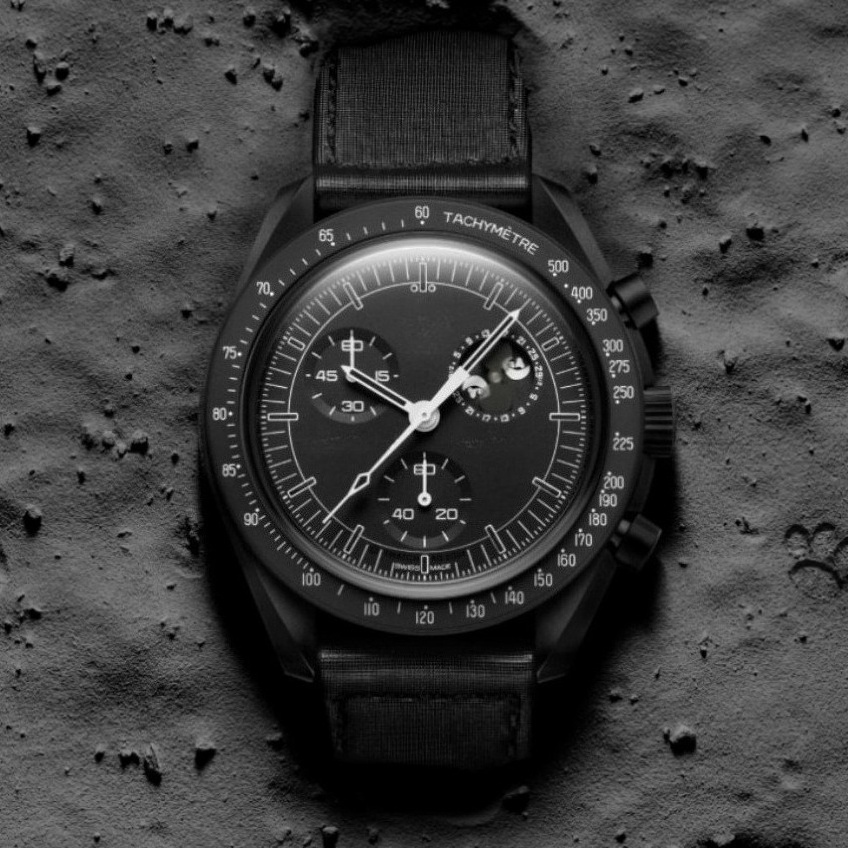 Đồng hồ nam Moonphase Series Luxury Sporty Style Plastic Case Đồng hồ nam thạch anh