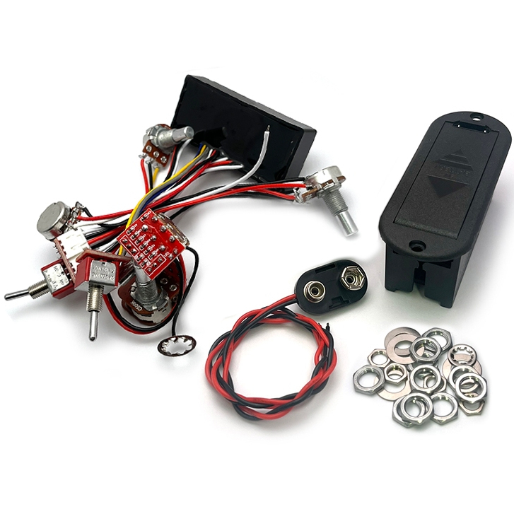 Mạch đàn Guitar Bass có dây sẵn Active / Passive Switchable EQ Bass Preamp Circuit 3 Band Circuit Ba