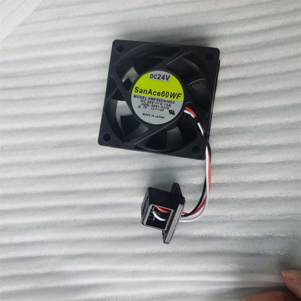 9WF0624H603 SanAce60WF 60 × 60 × 25mm DC 24V 0.15A Quạt làm mát công nghiệp 3 dây có đầu nối đặc biệ