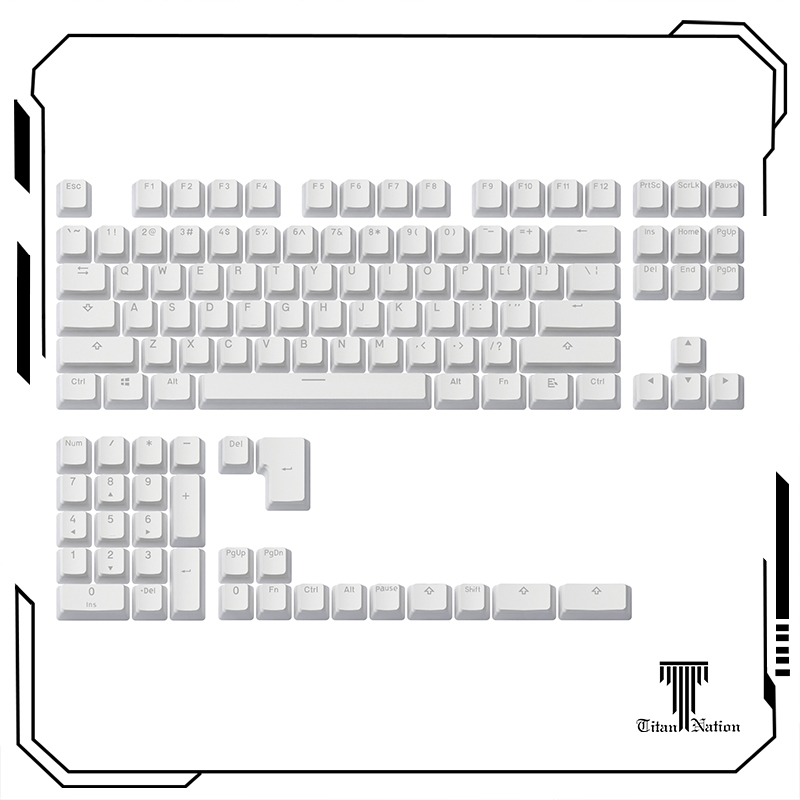 TITANNATION Keycap PBT Pudding Trong Suốt Profile OEM - Bộ Keycap 2 Lớp High Quality