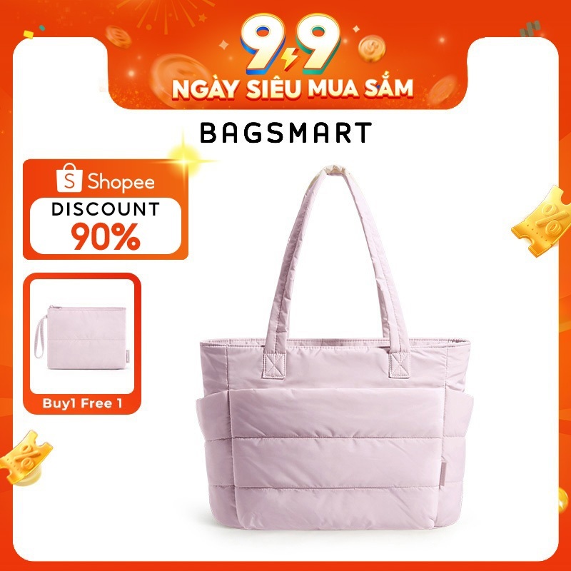 BAGSMART Túi Tote dành cho nữ, Túi đeo vai chống thấm nước nhẹ, Du Lịch Nhẹ Gọn Đa Năng, Đi Học,Túi 