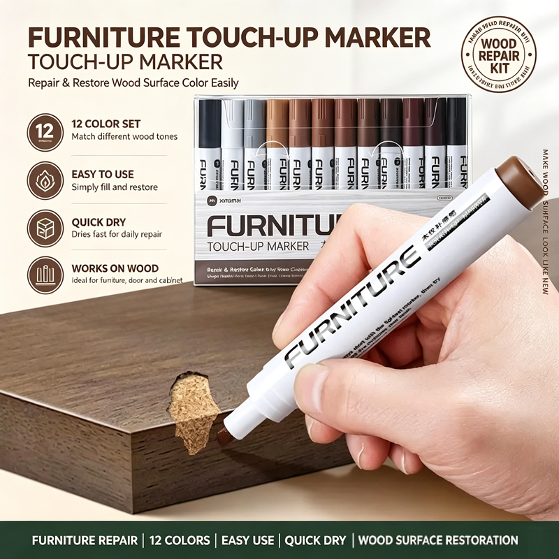Đồ Nội Thất Bút Đánh Dấu Touch Up Gỗ Stain Touch-Up Marker Đồ Nội Thất Gỗ & Bút Sàn Sửa Chữa Trầy Xư
