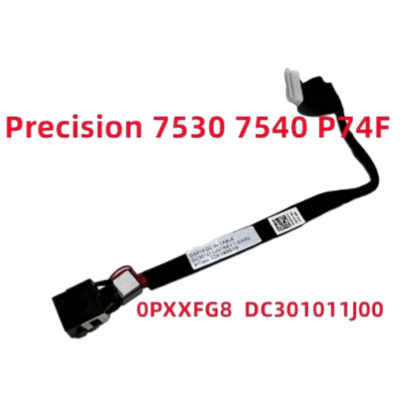 Laptop DC Jack Cắm Điện Có Ổ Cắm Cáp Cắm Cổng Sạc Cho Dell Precision 7530 7540 M7530 0PXXFG DC301011