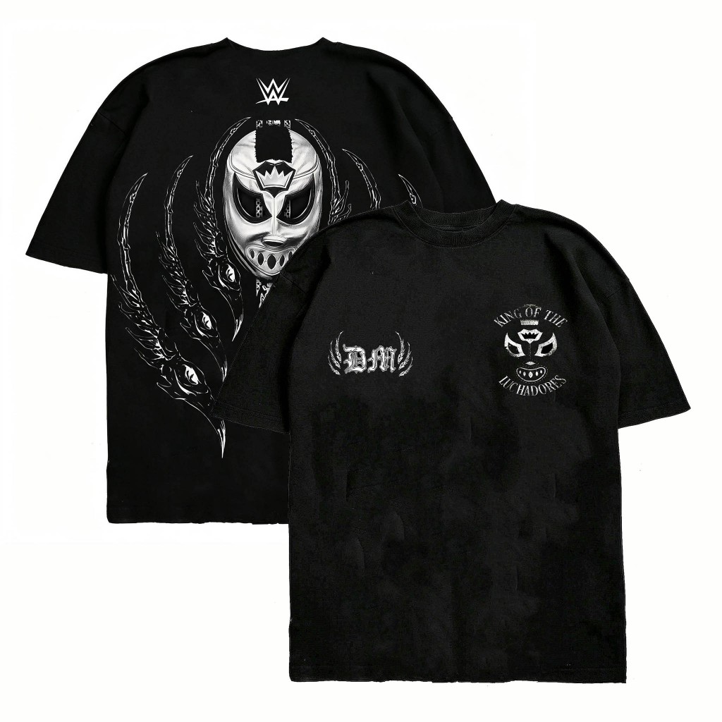 Áo thun nam màu đen Dominik Mysterio King of the Mask Boxy