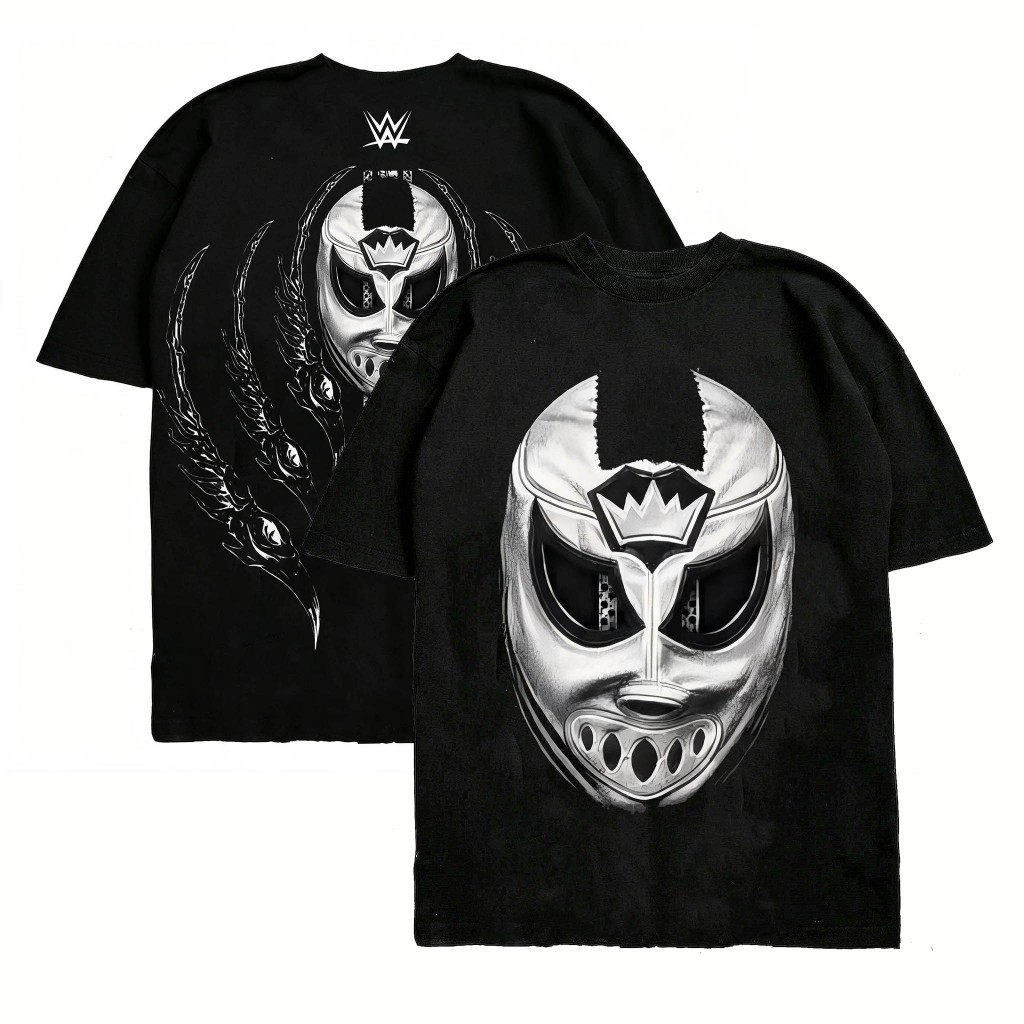 Áo thun nam màu đen Dominik Mysterio King of the Mask Boxy