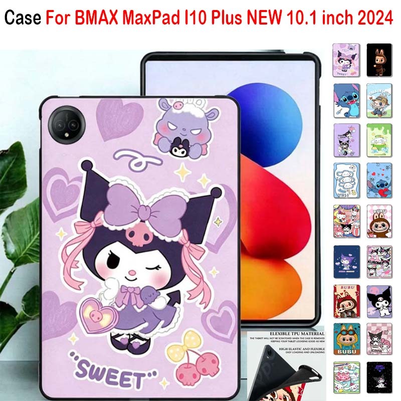 Dành Cho BMAX MaxPad I10 Plus MỚI 10.1 inch 2024 Hoạt Hình Dễ Thương Silicon Mềm Máy Tính Bảng BMAX 