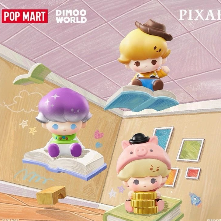 POPMART DIMOO WORLD X PIXAR Đồng Thương Hiệu Series Doll-Unboxing Phiên Bản Xác Nhận