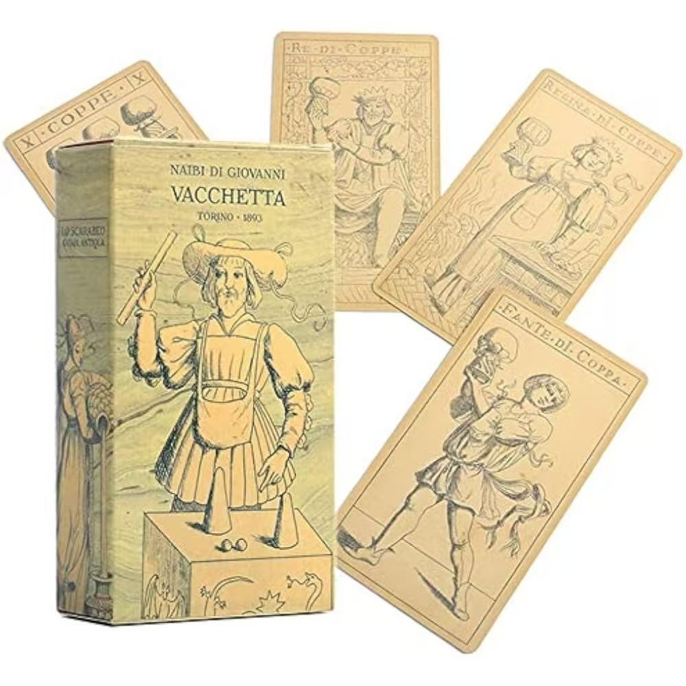 Nabi Tarot Ý Thời Trung Cổ 10.5 * 6cm Thẻ Kích Thước Trung Bình 78 Miếng Board Game Card Collection 